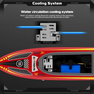 Flytec V003 RTR 2.4G 30km/h RC Boat High Speed Competitive Racing LED Lights