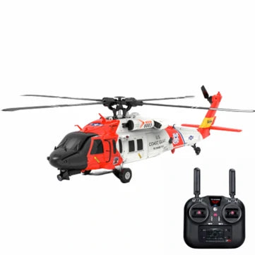 YXZNRC F09-S 2.4G 6CH - Dual Brushless Motor 1:47 RC Helicopter RTF