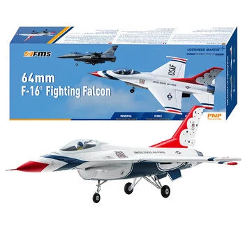 FMS F-16 Fighting Falcon 64mm EDF Jet EPO RC Airplane Fighter PNP