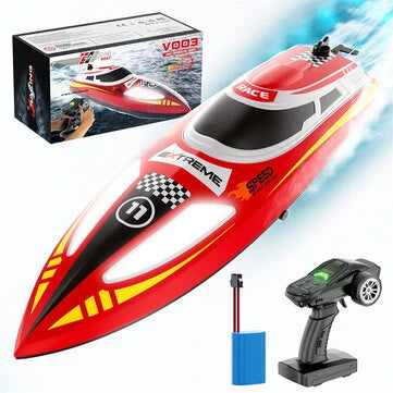 Flytec V003 RTR 2.4G 30km/h RC Boat High Speed Competitive Racing LED Lights