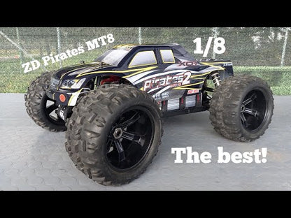 ZD Racing Two Battery 08427 1/8 120A 4WD Brushless RC Car Off-Road Truck RTR Modello 